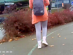 Girls sexy and public